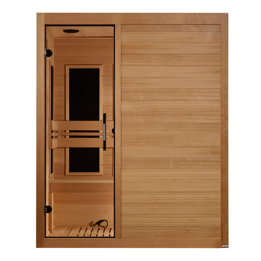 3‐Person Ultra Low EMF FAR Infrared Sauna | Canadian Hemlock Home