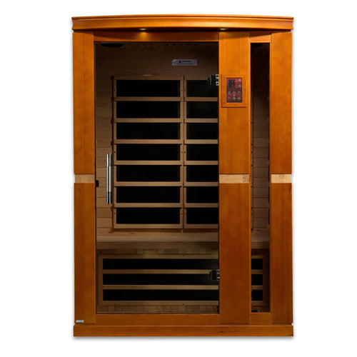 1–2 Person Ultra Low EMF FAR Infrared Sauna | Canadian Hemlock Home Sauna (Elite Vittoria)