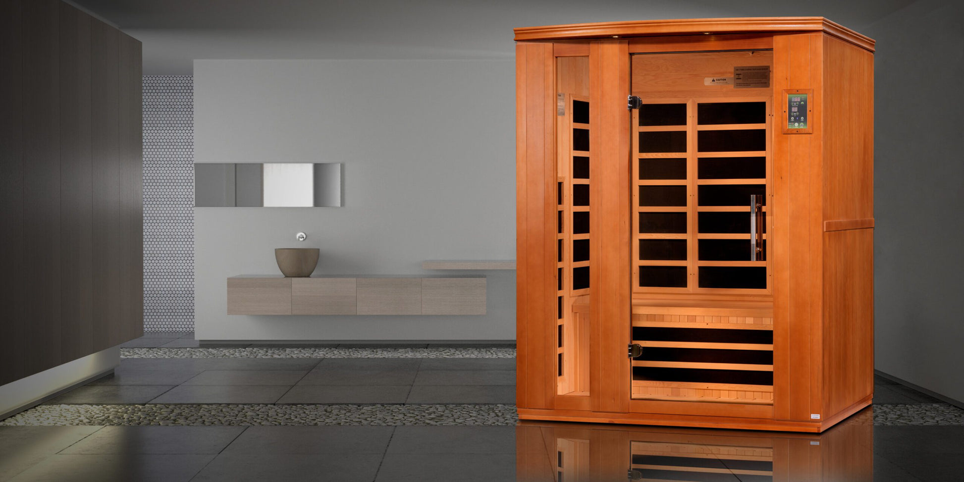 Dynamic 1-3 Person Ultra Low EMF Far Infrared Sauna (Lugano Edition Elite)