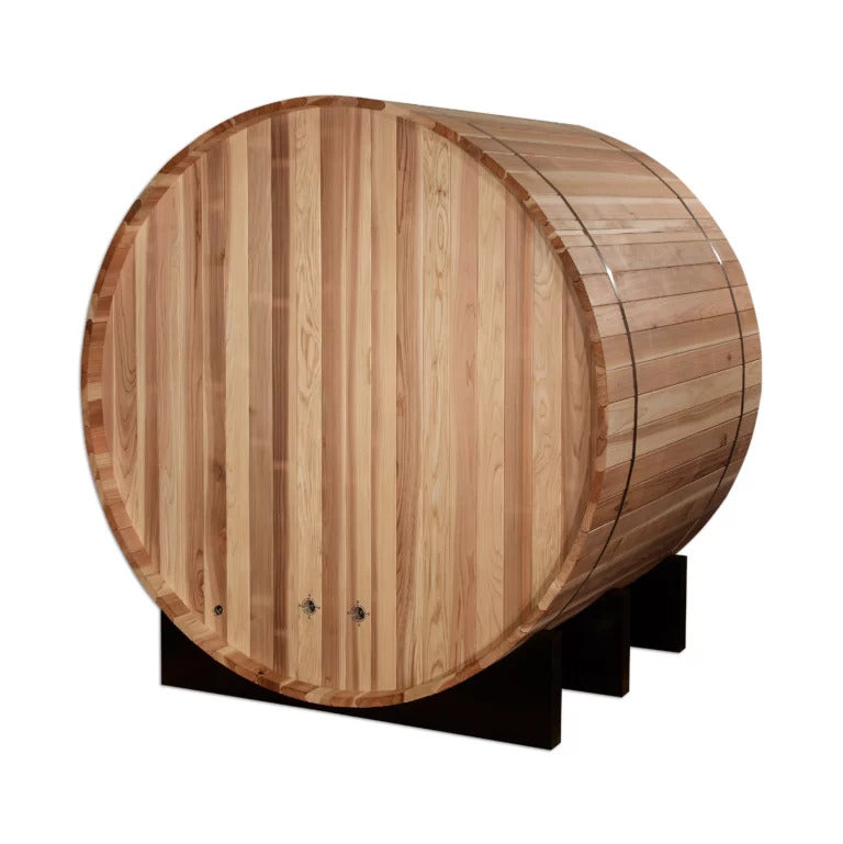 St. Moritz / Outdoor & Indoor 1-2 Person BARREL STYLE Traditional Sauna (Pacific Cedar)