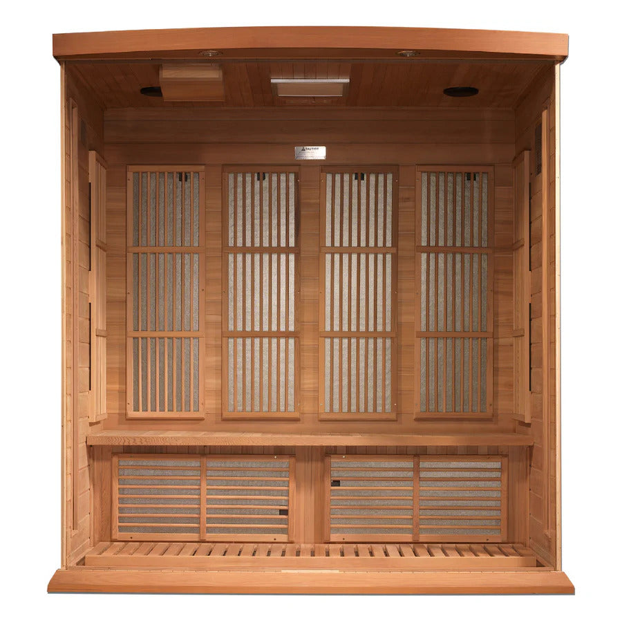 Chaumont - 4 Person Near Zero EMF FAR Infrared Sauna (Canadian Red Cedar)