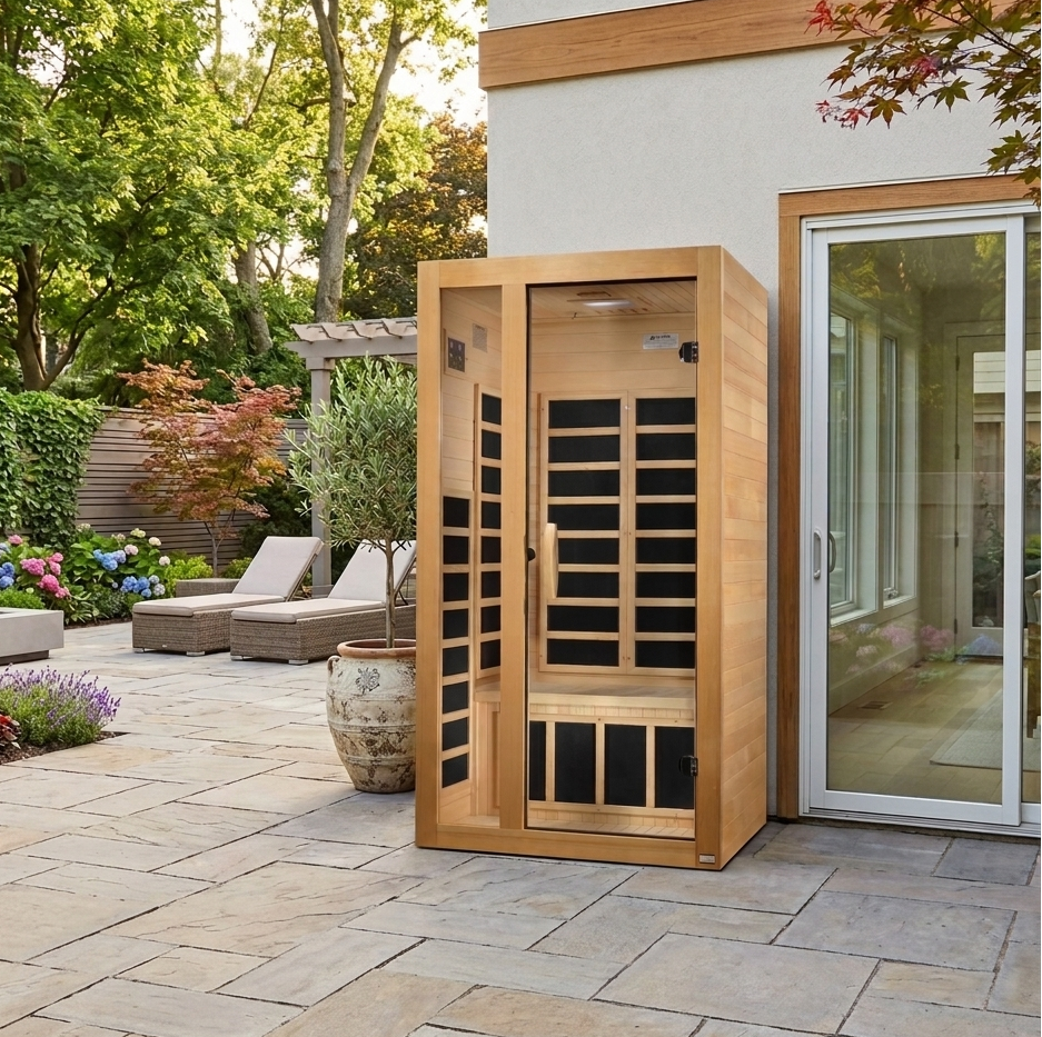 Premium 1‑2 Person Low EMF FAR Infrared Sauna – Home Wellness Sauna (Gracia)