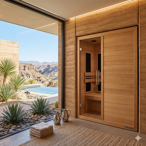 3‐Person Ultra Low EMF FAR Infrared Sauna | Canadian Hemlock Home Wellness Sauna (Toscana Elite)